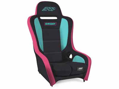 PRP Seats SHRDYA9101-02 Shreddy Podium Suspension Seat Black Pink and Teal / PRP Seats SHRDYA9101-02 Seats