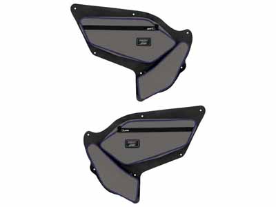 PRP Seats SHRDYE97-M PRP Shreddy Front Door Bags with Knee Pad for Polaris, Pair Gray and Purple / PRP Seats SHRDYE97-M Door Bag