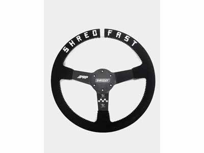 PRP Seats SHRDYG256 PRP X Shreddy Shred Fast Steering Wheel 13 Inch Diameter Black & White Deep Dish / PRP Seats SHRDYG256 Steering Wheel