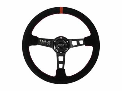 PRP Seats SRG142 Deep Dish Suede Steering Wheel 13 Inch Diameter Red / PRP Seats SRG142 Steering Wheel