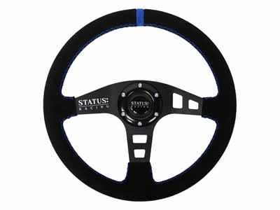 PRP Seats SRG151 Flat Suede Steering Wheel 13 Inch Diameter Blue / PRP Seats SRG151 Steering Wheel