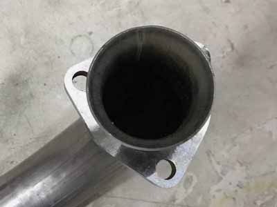 Pypes DGA13S Exhaust Manifold Down Pipe 2.5 in w/Standard Manifolds 3 Bolt Flange Natural / Pypes Performance Exhaust DGA13S Down-Pipe