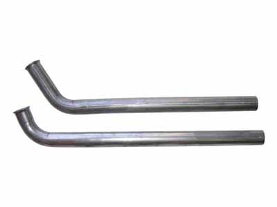 Pypes DGB10S Exhaust Manifold Down Pipe 2.5 in 2 Bolt Hardware Not Incl Natural 409 Stainless Steel / Pypes Performance Exhaust DGB10S Down-Pipe