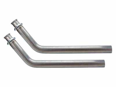 Pypes DGU16S Exhaust Manifold Down Pipe 2.5 in 3 Bolt Hardware Not Incl Natural 409 Stainless Steel / Pypes Performance Exhaust DGU16S Down-Pipe
