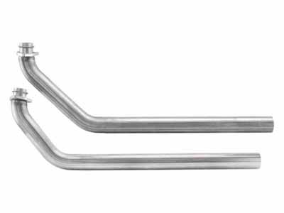 Pypes DGU17S Exhaust Manifold Downpipe 2.5 Inch Pipe SBC Applications 3 Bolt Flange Included Natural / Pypes Performance Exhaust DGU17S Down-Pipe