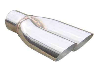 Pypes EVT19 Exhaust Tail Pipe Tip Set 70-71 Pontiac GTO 2.5" To Dual 22.5" Slip Fit Clamp On Pair / Pypes Performance Exhaust EVT19 Exhaust Tip