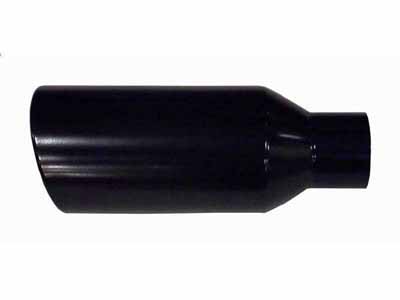 Pypes EVT506-18B Exhaust Tail Pipe Tip 5 in ID x 6 in OD x 18 in L Bolt On Black Finish / Pypes Performance Exhaust EVT506-18B Exhaust Tip