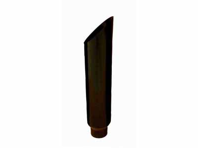 Pypes EVT506-36ACB 5 Inch Inlet OD X 6 Inch Outlet x 36 Inch Length Miter Stack Black Powder Coated / Pypes Exhaust EVT506-36ACB Exhaust Stack Pipe