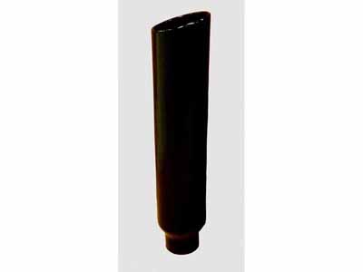 Pypes EVT508-36B Exhaust Stack Pipe 5 in ID x 8 in OD x 36 in L 8 in Tip Clamp On Black Finish / Pypes Exhaust EVT508-36B Exhaust Stack Pipe
