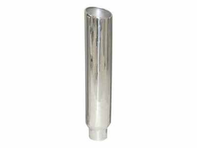 Pypes EVT508-36 Exhaust Stack Pipe 5 in OD x 8 in OD x 36 in 8 in Tip Clamp On Polished / Pypes Exhaust EVT508-36 Exhaust Stack Pipe