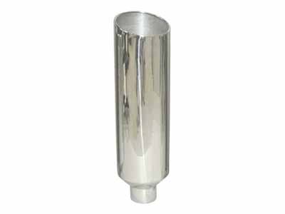 Pypes EVT510-36 Exhaust Stack Pipe 5 in OD x 10 in OD x 36 in L 10 in Tip Clamp On Polished / Pypes Exhaust EVT510-36 Exhaust Stack Pipe