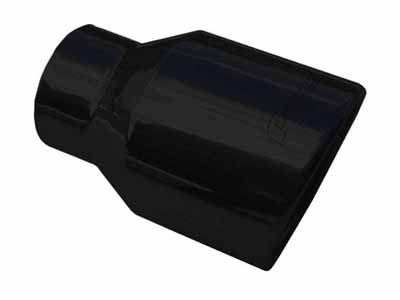 Pypes EVT53B Exhaust Tail Pipe Tip Set 3 in To 4 in x 6 in L Clamp On Hardware Not Incl Black Pair / Pypes Performance Exhaust EVT53B Exhaust Tip