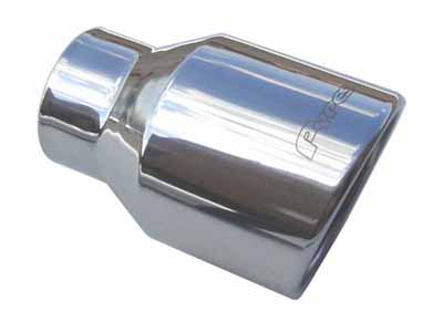 Pypes EVT53 Exhaust Tail Pipe Tip Set 3 in To 4 in x 6 in L Clamp On Polished Pair / Pypes Performance Exhaust EVT53 Exhaust Tip