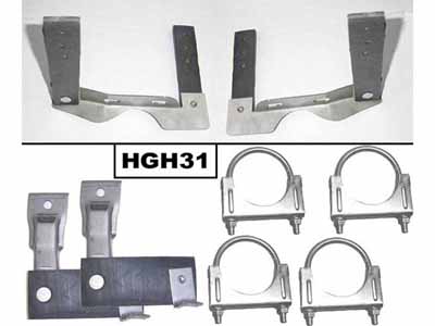 Pypes HGH31 Exhaust Hanger Kit 68-72 Chevelle Incl Tailpipe Hangers/Muffler Hangers/(4) U Clamps / Pypes Exhaust HGH31 Exhaust System Hanger