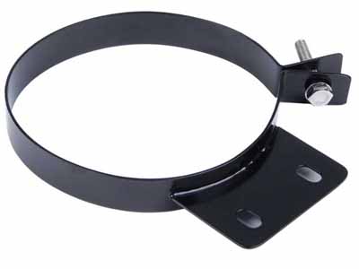 Pypes Performance Exhaust HSC007B Diesel Stack Exhaust Clamp 7 in Black Finish 304 Stainless Steel / Pypes Performance Exhaust HSC007B Exhaust Clamp