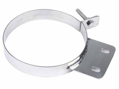 Pypes Performance Exhaust HSC007 Diesel Stack Exhaust Clamp 7 in Polished 304 Stainless Steel / Pypes Performance Exhaust HSC007 Exhaust Clamp
