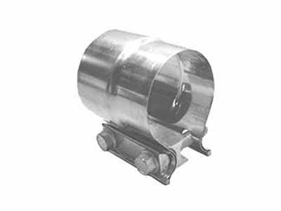 Pypes Exhaust HVC10 Exhaust Muffler Band Clamp 2.5 in Stepped Natural 304 Stainless Steel / Pypes Performance Exhaust HVC10 Exhaust Clamp
