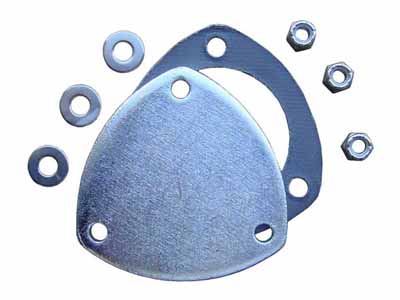 Pypes Exhaust HVE12 Exhaust Flange Dump Plate Kit 3 in Hardware Incl Natural 304 Stainless Steel / Pypes Performance Exhaust HVE12 Exhaust Flange