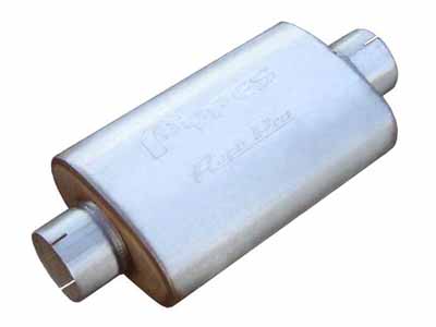 Pypes MVR44 Race Pro Series Muffler 14 in 3.5 in Center/Center Hardware Not Incl Natural / Pypes Performance Exhaust MVR44 Muffler