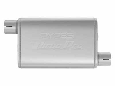 Pypes Performance Exhaust MVT10 Turbo Pro Muffler 2.5 Inch Offset Inlet/Offset Outlet / Pypes Performance Exhaust MVT10 Muffler