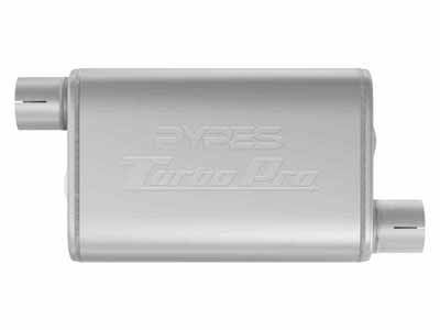 Pypes Performance Exhaust MVT16 Turbo Pro Muffler 3.0 Inch Offset Inlet/Offset Outlet / Pypes Performance Exhaust MVT16 Muffler