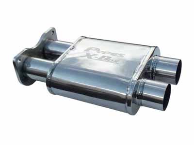 Pypes MVX10 X-Box Muffler 2.5" Replaces Center Resonator w/X-Pipe Muffler Gasket/Hardware/Clamp Incl / Pypes Performance Exhaust MVX10 Muffler
