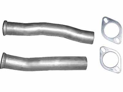 Pypes PFF10K Mid Pipe Exhaust Pipe 2.5 in LH 15 3/4 in RH 17 3/4 in Flanges Incl Natural / Pypes Performance Exhaust PFF10K Exhaust Pipe