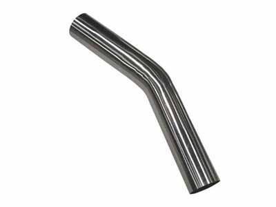 Pypes PVM19S Mandrel Bend Pipe 2.5 in 45 Degree Hardware Not Incl Natural 304 Stainless Steel / Pypes Performance Exhaust PVM19S Exhaust Pipe