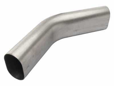 Pypes PVM44 3 Inch Oval 45 Degree Vertical Exhaust Bend Low-Profile Ground Clearance / Pypes Performance Exhaust PVM44 Exhaust Tubing