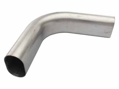 Pypes PVM45 3 Inch Oval 90 Degree Vertical Exhaust Bend Low-Profile Ground Clearance / Pypes Performance Exhaust PVM45 Exhaust Tubing