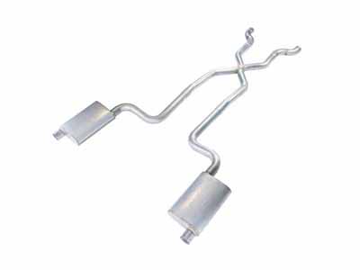 Pypes SCC12 1968-1973 Corvette C3 2.5" Crossmember Back Exhaust Kit With X-Pipe No Mufflers / Pypes Exhaust SCC12 Crossmember-Back Exhaust