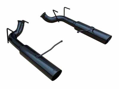 Pypes SFM76MSB Pype Bomb Series Axle-Back Exhaust 11-14 Mustang GT Split Rear Dual Exit 4" Black Tip / Pypes Exhaust SFM76MSB Axle-Back Exhaust