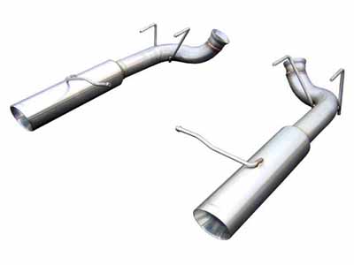Pypes SFM76MS Pype Bomb Series Axle-Back Exhaust System 11-14 Mustang GT Split Rear Dual Exit 4-inch / Pypes Exhaust SFM76MS Axle-Back Exhaust