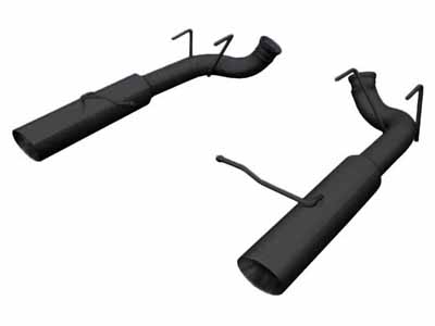Pypes SFM79MSB Pype Bomb Series Axle-Back Exhaust 11-14 Mustang V6 Split Rear Dual Exit 4" Black Tip / Pypes Exhaust SFM79MSB Axle-Back Exhaust