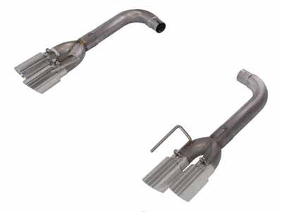 Pypes SFM88MS Axle-Back Exhaust 18-Pres Mustang GT Split Rear Quad Exit 3 in Quad Tips Incl Hardware / Pypes Exhaust SFM88MS Axle-Back Exhaust