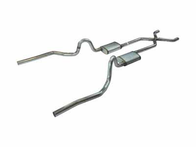Pypes SGA12T 2.5" Crossmember Back w/X-Pipe Exhaust System 70-71 GTO/68-72 442 / Pypes Exhaust SGA12T Crossmember-Back Exhaust