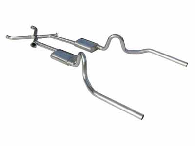 Pypes SGA14T Crossmember Back w/Xchange Exhaust System 64-74 A-Body Split Rear Dual Exit 3-inch / Pypes Exhaust SGA14T Crossmember-Back Exhaust