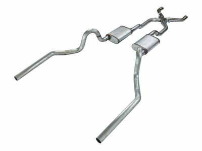 Pypes Performance Exhaust SGA20 68-72 Chevelle High Tuck 2.5" Crossmember Back W/X-Pipe System / Pypes Exhaust SGA20 Crossmember-Back Exhaust