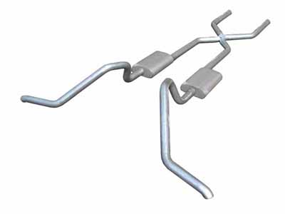 Pypes SGB10T Crossmember Exhaust System 65-70 B-Body Split Side Dual Exit 2.5-inch / Pypes Exhaust SGB10T Crossmember-Back Exhaust