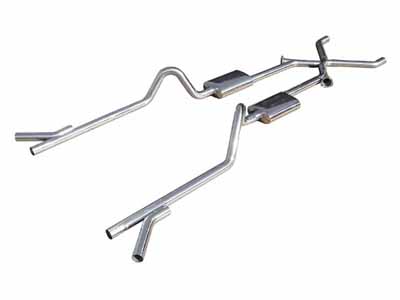 Pypes SGC11S 2.5" Crossmember Back w/Xchange Exhaust System Split Rear Dual Exit 2.5-inch / Pypes Exhaust SGC11S Crossmember-Back Exhaust
