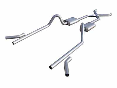 Pypes SGC13 1955-1957 Tri-Five Chevy 3 Inch Crossmember Back Exhaust System With X-Pipe No Mufflers / Pypes Exhaust SGC13 Crossmember-Back Exhaust