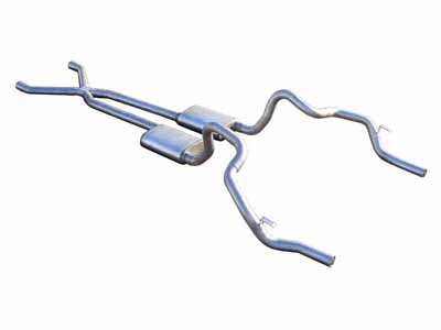 Pypes SGF11R 2.5" Crossmember Back w/X-Pipe Exhaust 70-74 F-Body Split Rear Dual Exit 2.5-inch / Pypes Exhaust SGF11R Crossmember-Back Exhaust