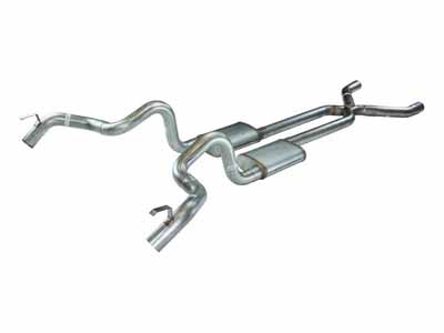 Pypes SGF13S Crossmember Back w/X-Pipe Exhaust 70-74 F-Body Split Rear Dual Quarter Exit 3-inch / Pypes Exhaust SGF13S Crossmember-Back Exhaust