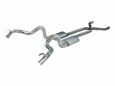Pypes SGF13T Crossmember Back w/X-Pipe Exhaust 70-74 F-Body Split Rear Dual Quarter Exit 3-inch / Pypes Exhaust SGF13T Crossmember-Back Exhaust