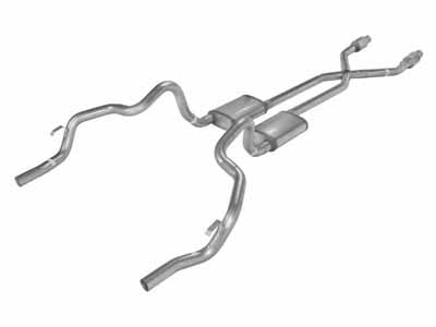 Pypes SGF911VE 2.5" Crossmember Back w/X-Pipe Exhaust 75-81 F-Body Split Rear Dual Exit 2.5-inch / Pypes Exhaust SGF911VE Crossmember-Back Exhaust