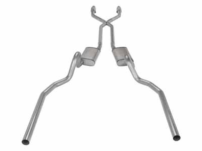Pypes SGG922RE 2.5" Crossmember Back w/X-Pipe Exhaust System 78-88 El Camino SS / Pypes Exhaust SGG922RE Crossmember-Back Exhaust