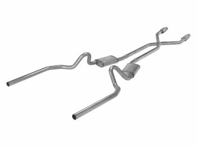 Pypes SGG922SE 2.5" Crossmember Back w/X-Pipe Exhaust System 78-88 El Camino SS / Pypes Exhaust SGG922SE Crossmember-Back Exhaust