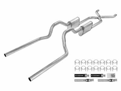 Pypes SGT73R 2.5" Crossmember Back W/ X-Pipe Exhaust System 63-66 GM Truck / Pypes Exhaust SGT73R Crossmember-Back Exhaust