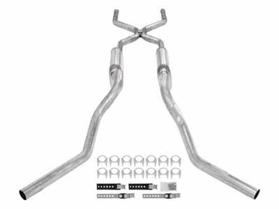 Pypes SGT76V 2.5" Crossmember Back W/ H-Pipe Exhaust System 63-66 GM Truck / Pypes Exhaust SGT76V Crossmember-Back Exhaust