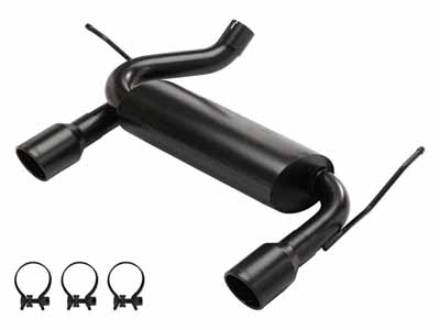 Pypes SJJ20SB 2007-2018 Jeep JK Dual Exit Axle-Back Black Exhaust With Street Pro Muffler SJJ20SB / Pypes Exhaust SJJ20SB Axle-Back Exhaust